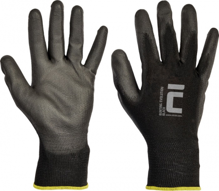 LICHIDARE STOC - Manusi de protectie Cerva BUNTING BLACK EVOLUTION, impregnate in poliuretan