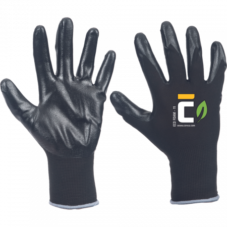 Manusi de protectie - Manusi de protectie Cerva ECO FOAM, impregnate in spuma nitril, din material reciclat