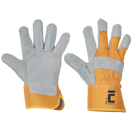 Manusi de protectie din piele de bovina - Manusi de protectie Cerva EIDER, piele spalt bovina