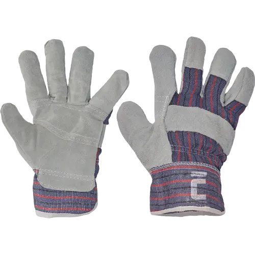 Manusi de protectie din piele de bovina - Manusi de protectie Cerva GULL, piele spalt bovina