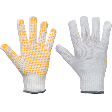 Manusi de protectie - Manusi  de protectie Cerva PLOVER YELLOW CUT, cu picouri PVC