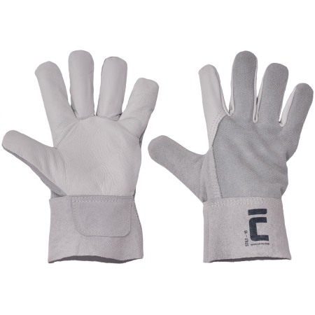 Manusi de protectie din piele de bovina - Manusi de protectie Cerva STILT, piele spalt bovina