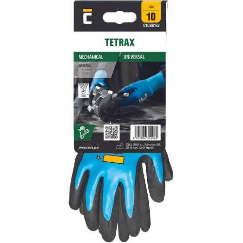 Manusi de protectie - Manusi de protectie Cerva TETRAX, impregnate in latex