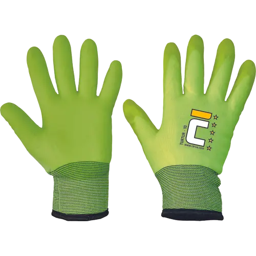 Manusi de protectie IARNA - Manusi de protectie Cerva TURTUR, impregnate in PVC