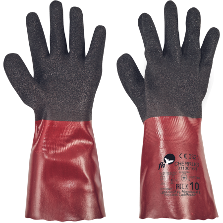 Manusi de protectie ANTICHIMICE - Manusi de protectie chimica Cerva CHERRUG FH, PVC