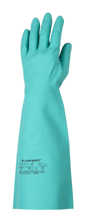 Manusi de protectie impregnate cu NITRIL - Manusi de protectie chimica Coverguard EUROCHEM N5540 MO5540, nitril, 45cm