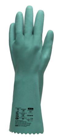 Manusi de protectie impregnate cu NITRIL - Manusi de protectie chimica Coverguard EUROCHEM NI550 1CHNI50, nitril, 35cm