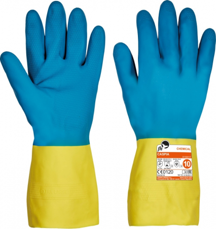 Manusi de protectie ANTICHIMICE - Manusi de protectie chimica FH CASPIA, latex
