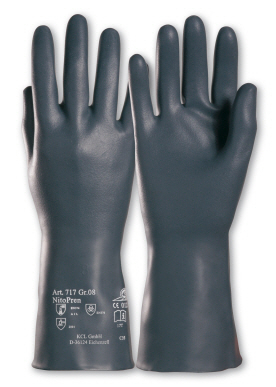 Manusi de protectie - Manusi de protectie chimica Honeywell NITROPREN 717, nitril