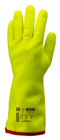 Manusi de protectie ANTICHIMICE - Manusi de protectie chimica si termica Coverguard EUROWINTER F110 1WICH00, PVC, 35cm, Galben HV