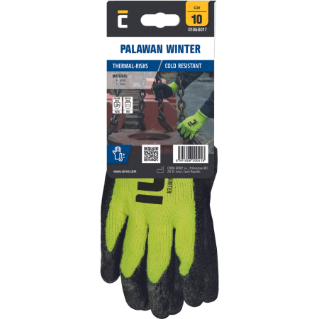 Echipament de protectie pentru sezonul rece - Manusi de protectie de iarna Cerva PALAWAN WINTER, impregnate in latex