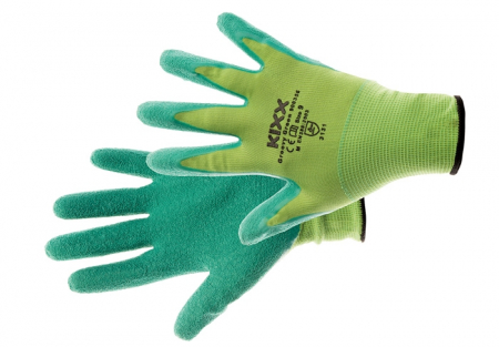 Manusi de protectie - Manusi de protectie Kixx GROOVY GREEN, impregnate in latex