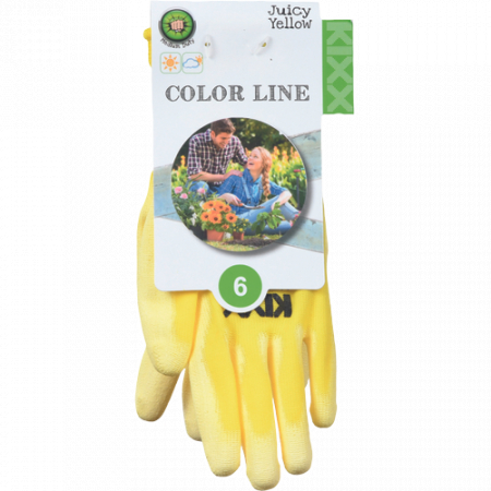 Manusi de protectie Kixx JUICY YELLOW, impregnate in poliuretan [1]