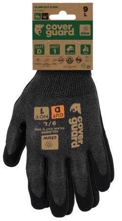 Manusi de protectie la taiere Coverguard CLAW CUT D 500 1CLD500, HPPE, CUT D, impregnate cu nitril, fara fibra de sticla, compatibila touchscreen [4]