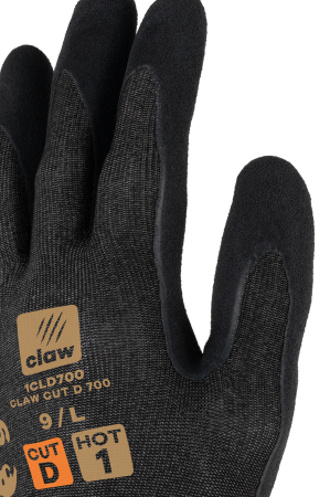 Manusi de protectie la taiere Coverguard CLAW CUT D 700 1CLD700, HPPE, CUT D, impregnate cu latex, fara fibra de sticla [2]