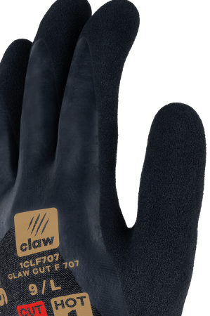 Manusi de protectie la taiere Coverguard CLAW CUT F 707 1CLF707, HPPE, CUT F, impregnate cu latex, fara fibra de sticla [2]