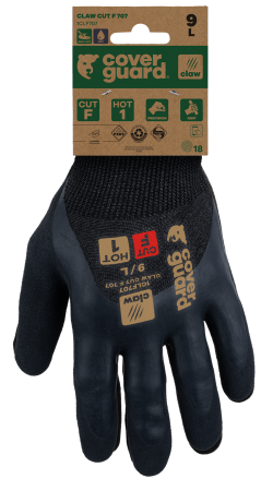 Manusi de protectie la taiere Coverguard CLAW CUT F 707 1CLF707, HPPE, CUT F, impregnate cu latex, fara fibra de sticla [4]