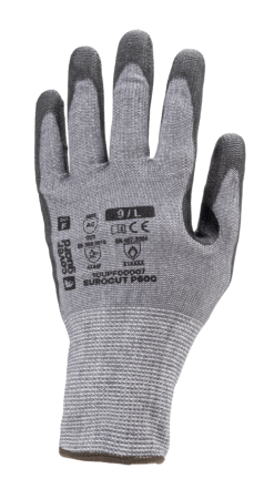 Manusi de protectie impregnate cu POLIURETAN - Manusi de protectie la taiere Coverguard EUROCUT P600 1CUPF00, CUT F, impregnate cu poliuretan