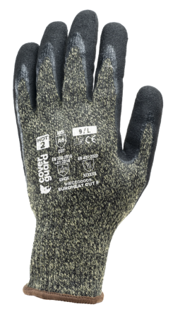 Manusi de protectie la taiere Coverguard EUROHEAT CUT F 1HECE00, CUT F, impregnate cu nitril, cu fire din aramida [4]