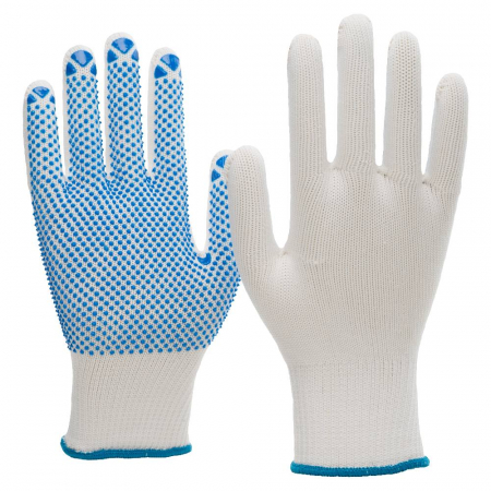Manusi de protectie - Manusi de protectie Nitras 6100N PICOU ALB, impregnate in PVC