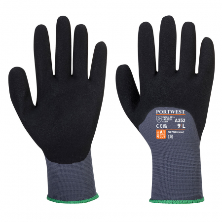 Manusi de protectie impregnate cu NITRIL - Manusi de protectie Portwest A352 DermiFlex Ultra, impregnate in spuma nitril