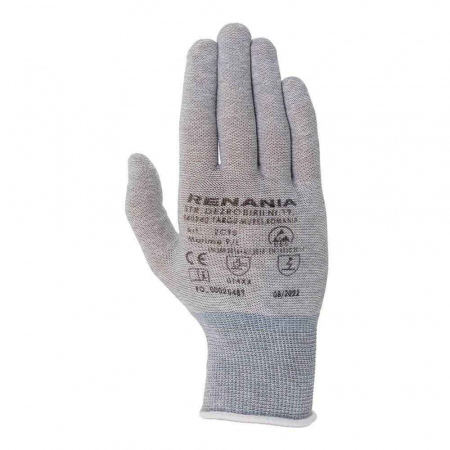 Manusi de protectie - Manusi de protectie statica Renania CATEGORIA II ESD, fara impregnare, set 10 per (2C95)
