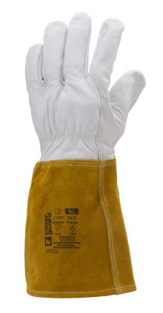 Manusi de protectie SUDURA - Manusi de protectie sudura Coverguard EUROWELD 100 1WEL10, cusaturi din fibra de Aramida, piele de capra