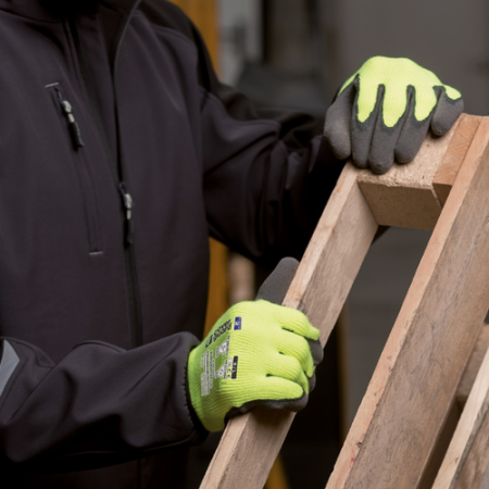 Manusi de protectie termica Coverguard EUROWINTER L20 1LAFO, Hi-Viz, impregnate cu latex [3]