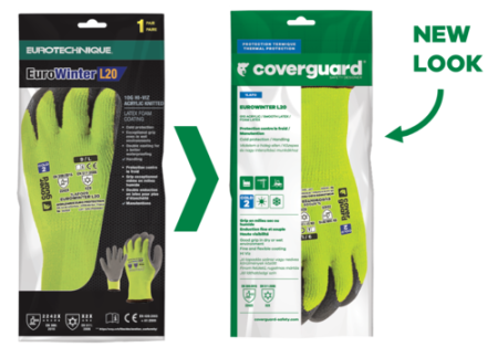 Manusi de protectie termica Coverguard EUROWINTER L20 1LAFO, Hi-Viz, impregnate cu latex [2]