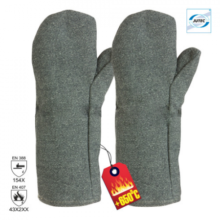 Manusi de protectie ANTITERMICE - Manusi de protectie termica Jutec 4732-P, 40 cm, palmare