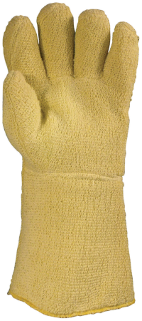 Manusi de protectie ANTITAIERE - Manusi de protectie termica si taiere Coverguard GANHEAT 4673 MOGAN4673, CUT F, fibra de Kevlar crosetat, 31cm, pana la 15 sec la 500°C