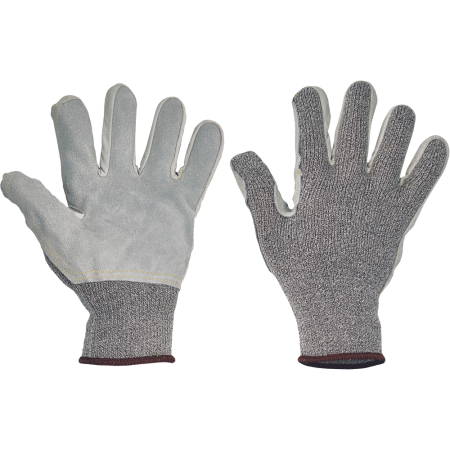 Manusi de protectie din piele de bovina - Manusi de protectie tricotate Cerva CROPPER MASTER, piele spalt bovina