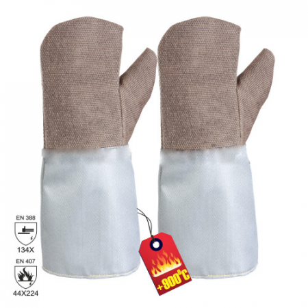 Manusi de protectie - Manusi protectie termica Jutec HT-GLASS, palmare, 40 cm
