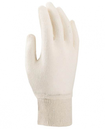 Manusi de protectie - Manusi tricotate albe TERRY