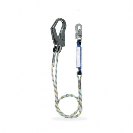 Echipament pentru lucru la inaltime - Mijloc de legatura cu absorbitor de energie in Y Protekt ABM+LB122, prevazut cu carabiniere