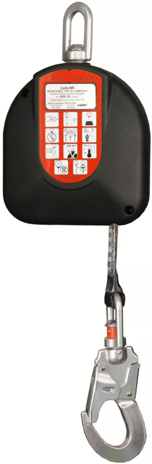 Opritoare de cadere retractabile - Opritor de cadere Coverguard CADO-W6, 6m, chinga retractabila