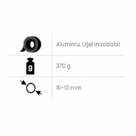 Opritor de cadere Vertiqual ASAP, aluminiu, otel, 370g, 10-13 mm [1]