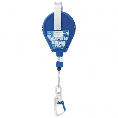Opritoare de cadere - retractabile - Opritor de cadere retractabil Vertiqual ROBUSTO, cu cablu din otel zincat, d=14mm