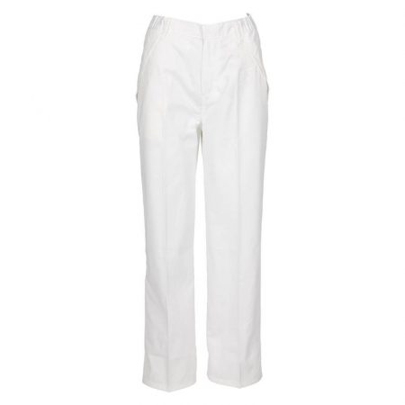 IMBRACAMINTE ALBA | Industria Alimentara - Pantalon de lucru in talie Renania LOVE VANTAGGIO WHITE,  35% bumbac, 65% poliester, 250 gr/mp
