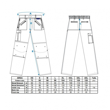 Pantaloni vatuiti de lucru in talie Portwest ACTION LINED C387, 65% poliester, 35% bumbac, 190g [1]
