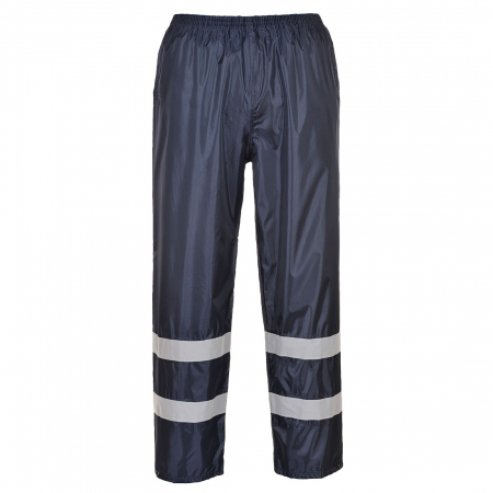 Imbracaminte de lucru - Pantaloni in talie impermeabili Portwest IONA F441, cu benzi reflectorizante, 100% poliester, 210g