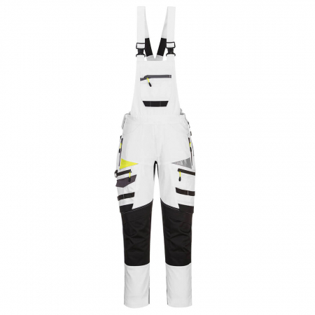 Imbracaminte de lucru - Pantaloni salopeta cu pieptar Portwest DX441 DX4, cu benzi reflectorizante, 93% poliester, 7% elastan, 270g