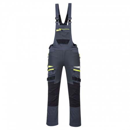 Pantaloni salopeta cu pieptar Portwest DX441 DX4, cu benzi reflectorizante, 93% poliester, 7% elastan, 270g [0]