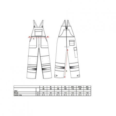 Pantaloni salopeta cu pieptar ignifugi Portwest BIZFLAME PLUS FR57,  99% bumbac, 1% fibra de carbon, 350g [1]