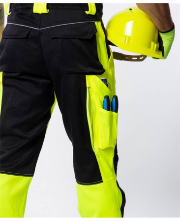 Pantaloni cu pieptar reflectorizanti Ardon SIGNAL, 65% poliester - 35% bumbac, 290 gr/mp [2]