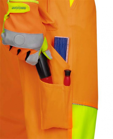 Pantaloni cu pieptar reflectorizanti Ardon SIGNAL, 65% poliester - 35% bumbac, 290 gr/mp [5]