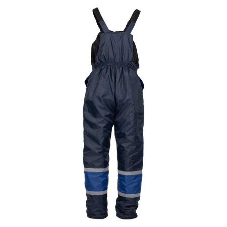 Pantaloni cu pieptar vatuiti de iarna Renania ANDURA WINTER BLUE, 100% poliester [4]