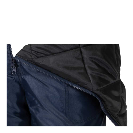 Pantaloni cu pieptar vatuiti de iarna Renania ANDURA WINTER BLUE, 100% poliester [6]