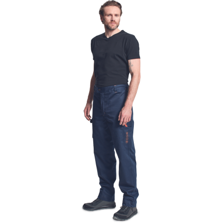 Pantaloni de lucru Cerva HYPER PM, 65% modacrilic, 33% bumbac, 2% fibra  antistatica, 270 g/mp [1]