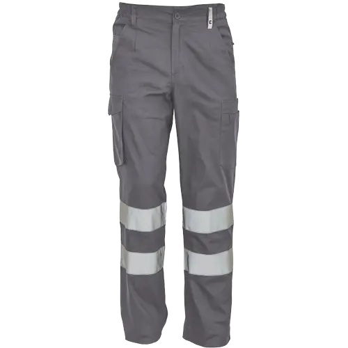 Imbracaminte de lucru - Pantaloni de lucru cu benzi reflectorizante Cerva HUELVA REFLEX, 65% poliester, 35% bumbac, 195 gr/mp